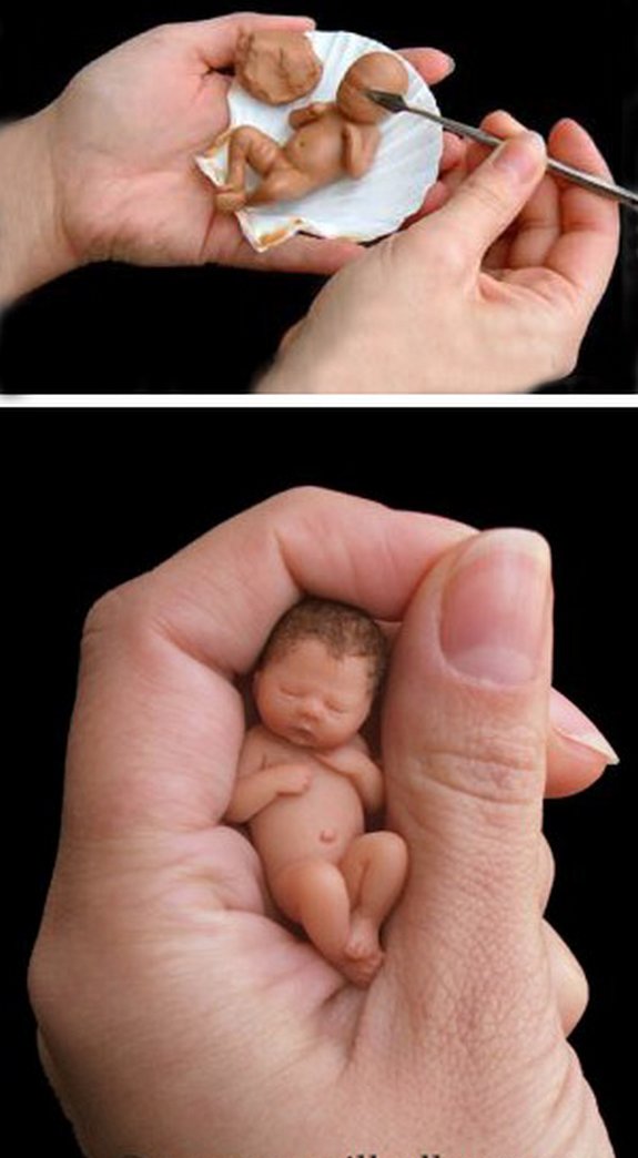 Baby Sculptures by Camille Allen