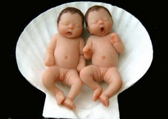 Baby Sculptures by Camille Allen