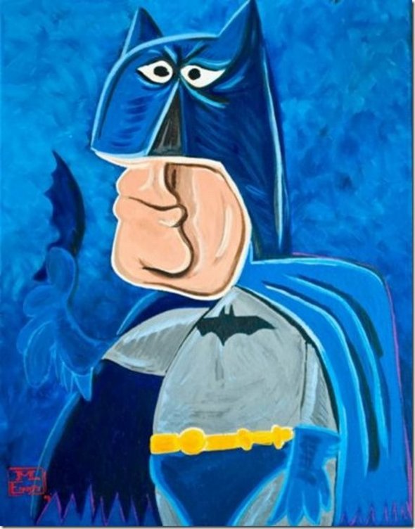 superheroes painted 07 in Superheroes Painted in Picasso Style