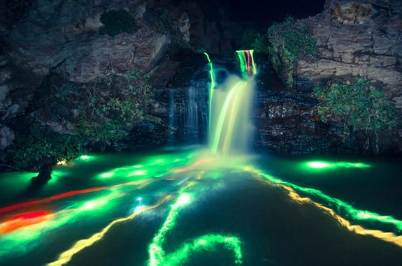 neon waterfalls 01 in Neon Waterfalls