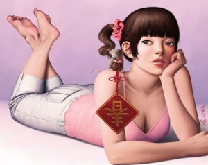 Very Attractive Female Cartoon Characters by Amber Chen