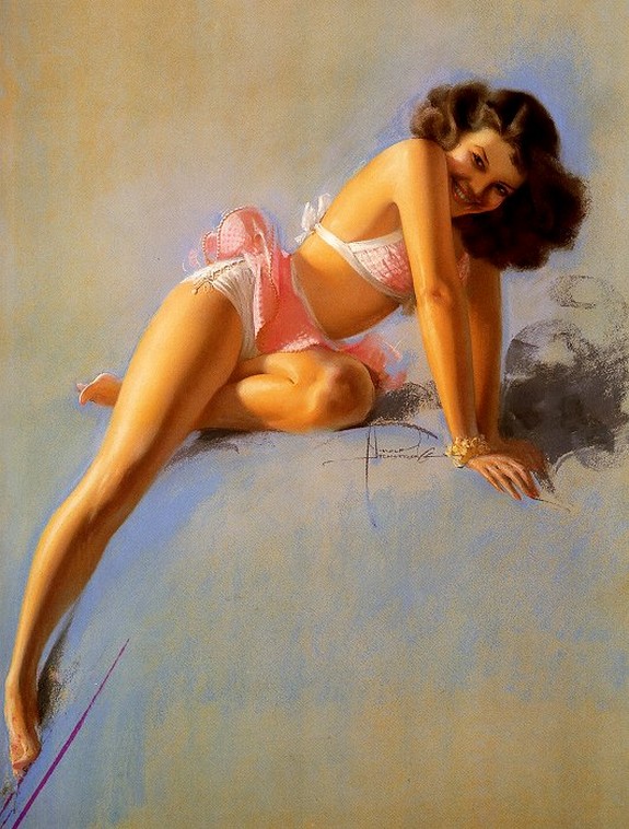 pin up girls 02 in The Best Pin up Girl Paintings