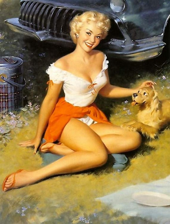 pin up girls 17 in The Best Pin up Girl Paintings