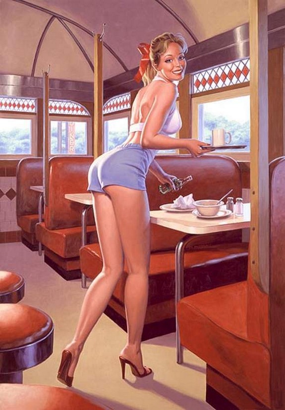 pin up girls 25 in The Best Pin up Girl Paintings