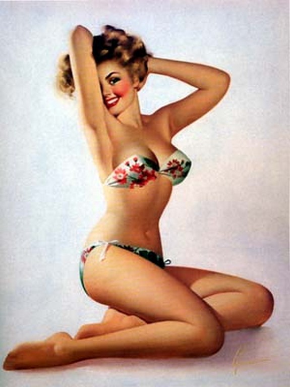 pin up girls 40 in The Best Pin up Girl Paintings