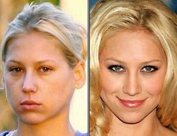 before and after make up 02 in Celebrities Before and After Make up
