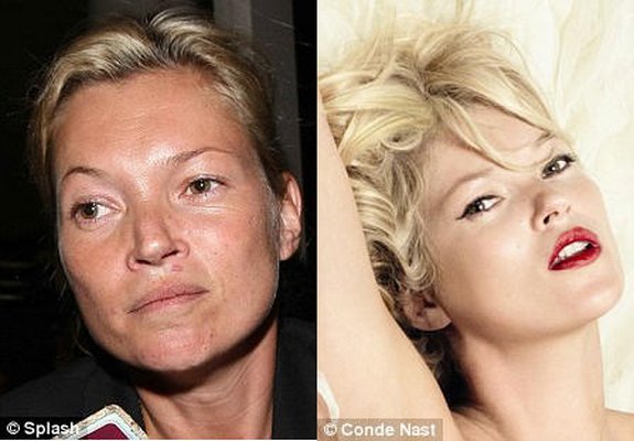 before and after make up 13 in Celebrities Before and After Make up