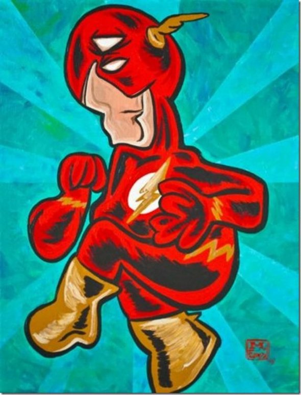 superheroes painted 04 in Superheroes Painted in Picasso Style