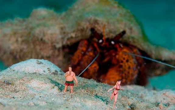 underwater miniatures make for hilariously creative scenes 09 in Miniature Underwater World; Hilarious Toy Scenes