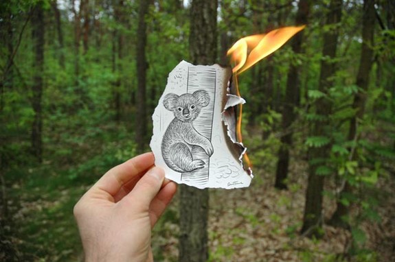 amazingly creative drawing and photography 11 in Top 30 Enhanced Reality Drawings