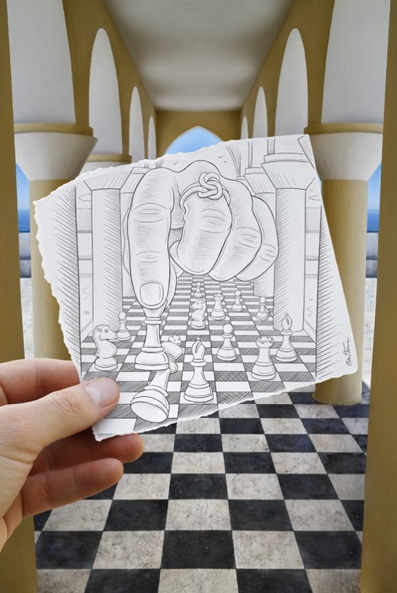 amazingly creative drawing and photography 29 in Top 30 Enhanced Reality Drawings