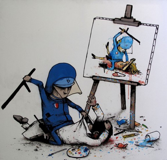 the french banksy 04 in The French Banksy: Incredible Works of Artist Dran